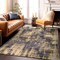 World Rug Gallery Contemporary Abstract Design Non Shedding Soft Area Rug 5' x 7' Yellow 401YELLOW5x7 - alternate 5